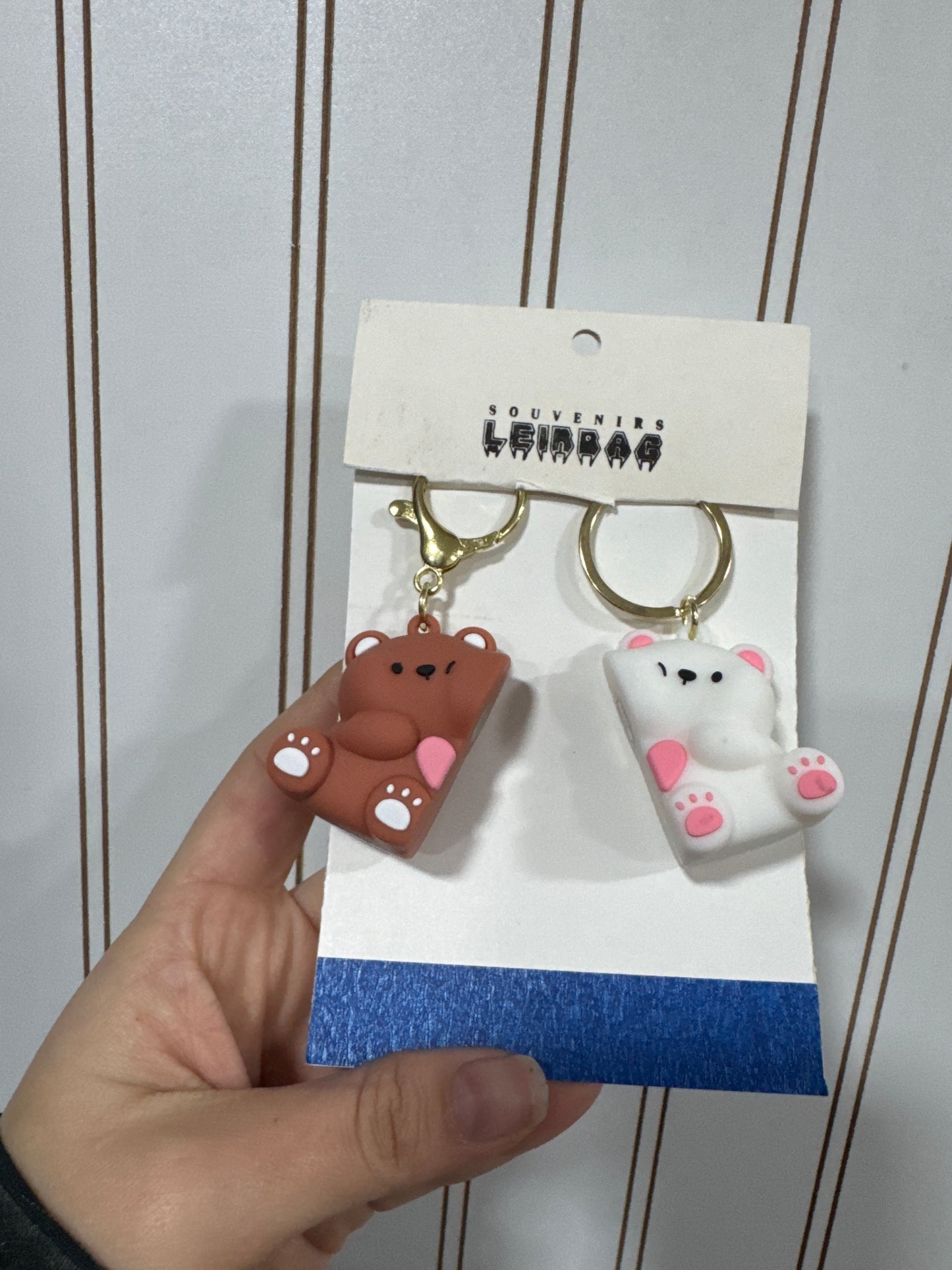Llavero pareja oso