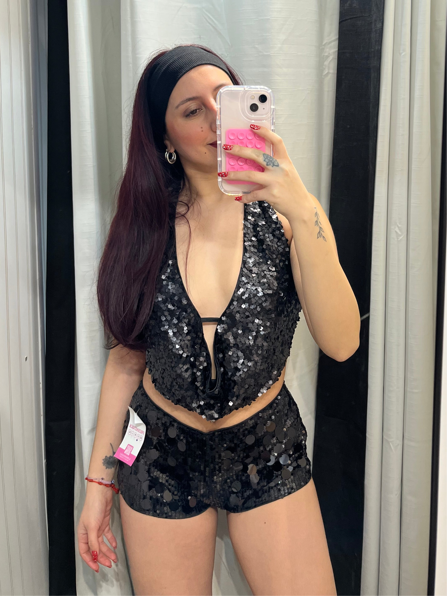 Mini short brillo