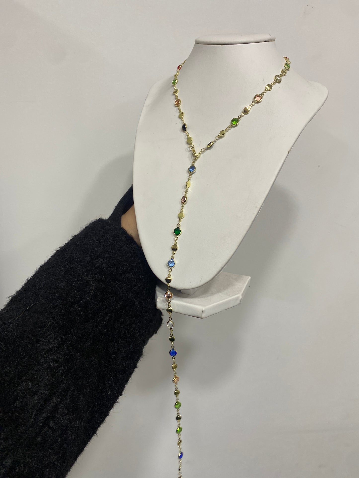 Collar largo colores (dorado)