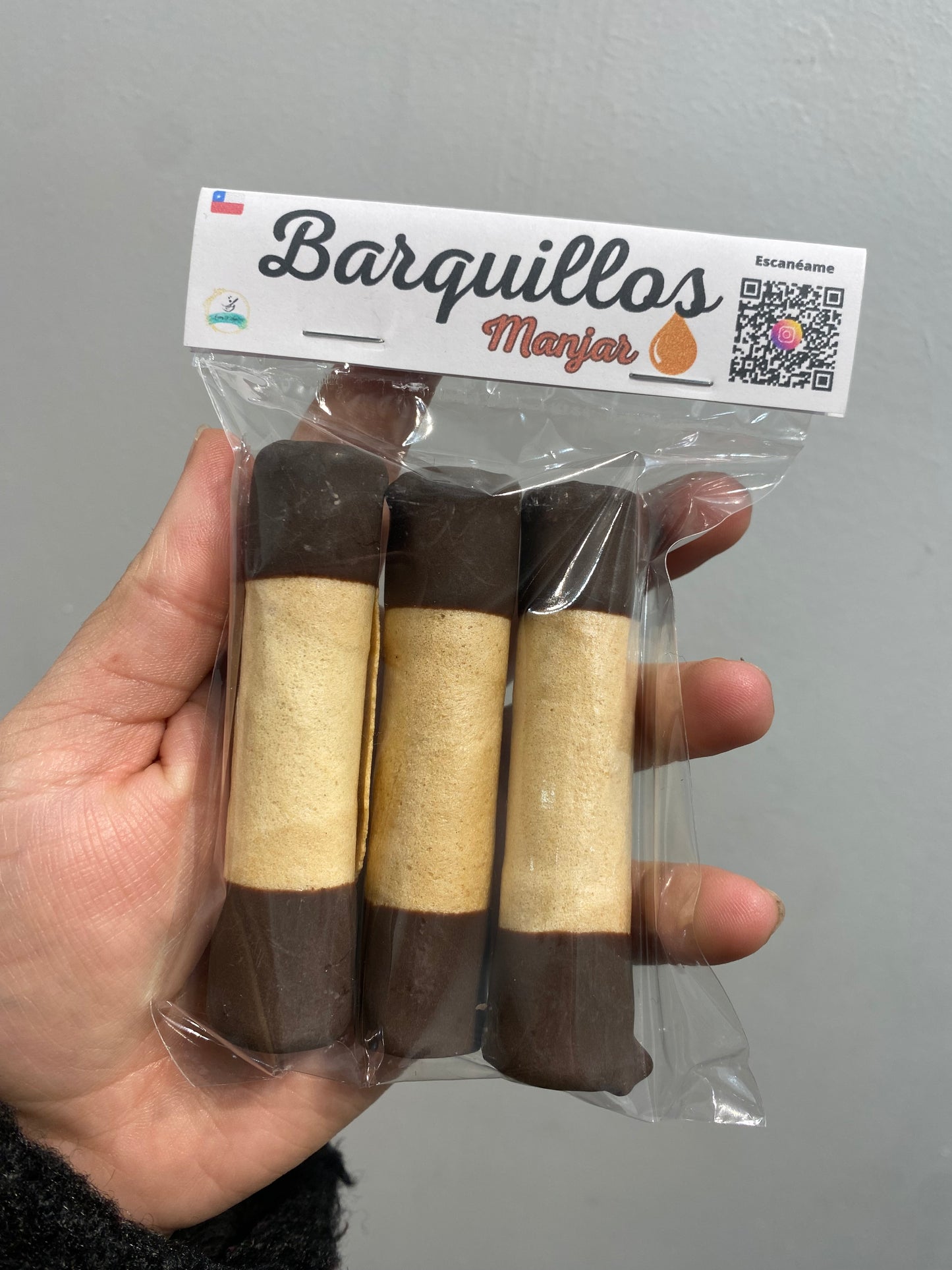 Barquillos manjar