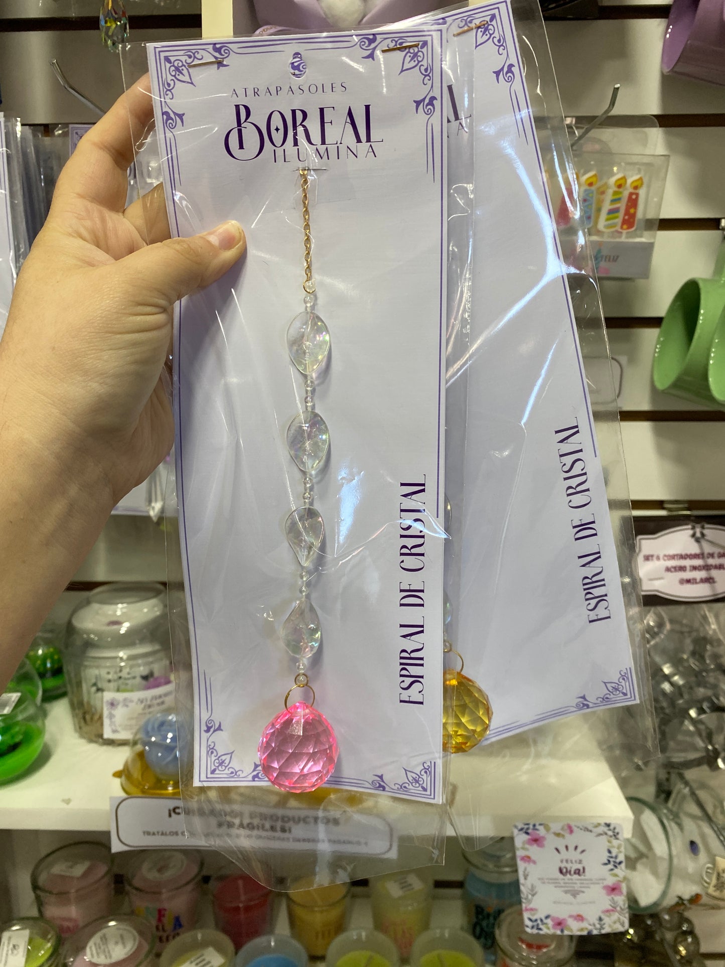 ATRAPASOL ESPIRAL DE CRISTAL