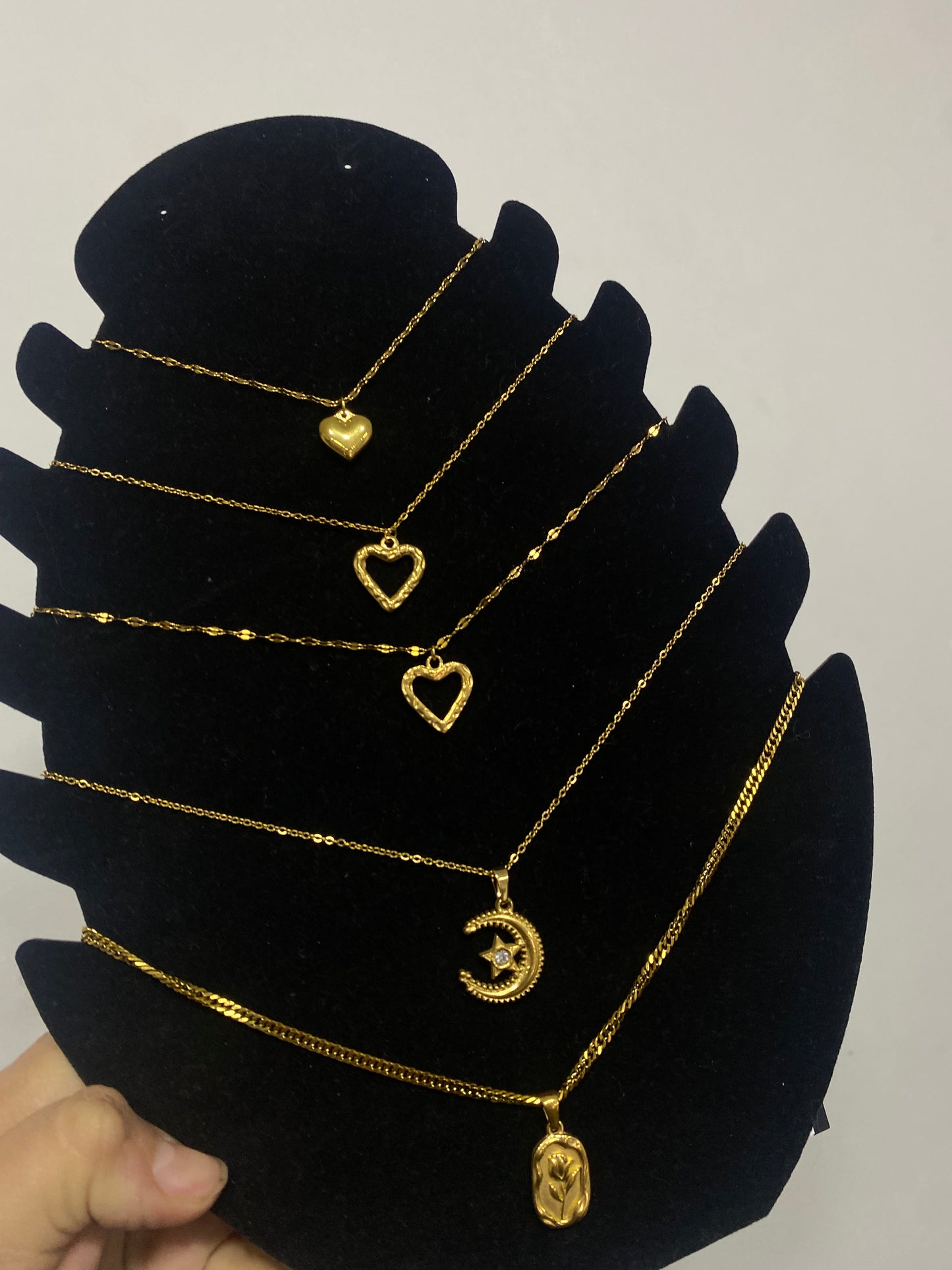 COLLARES COLECCIÓN: ACERO DORADO