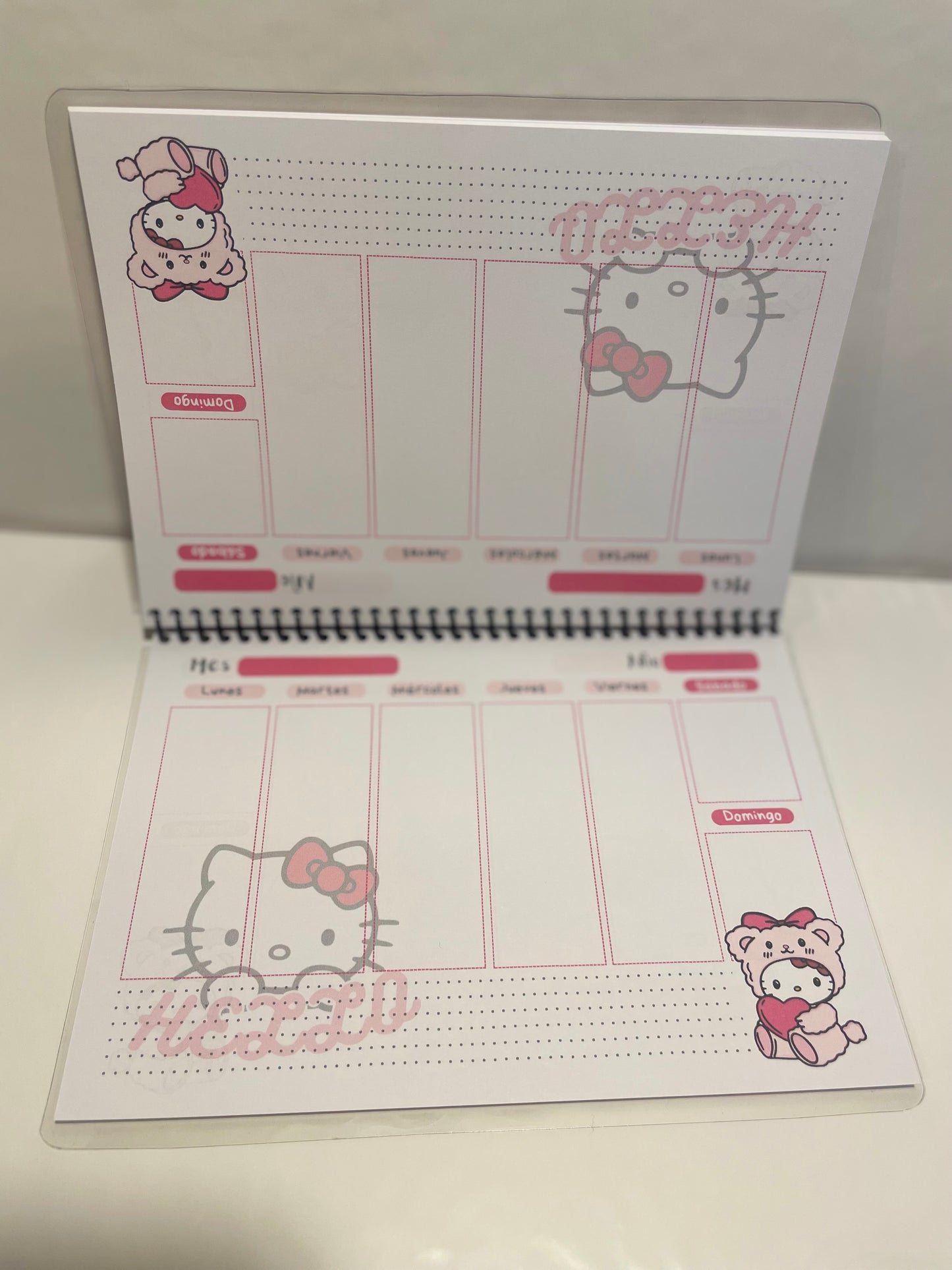 Planner semanal - Hello Kitty
