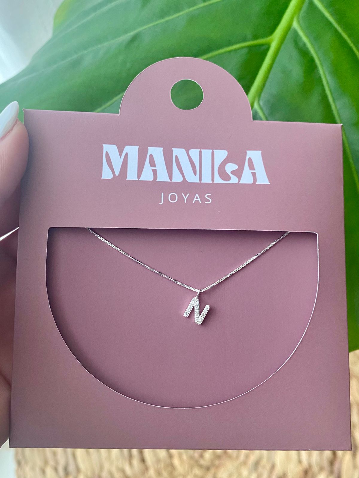 Collar Inicial "N" | Plata 925