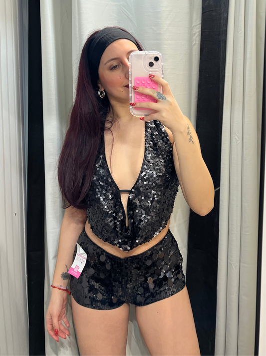 Mini short brillo