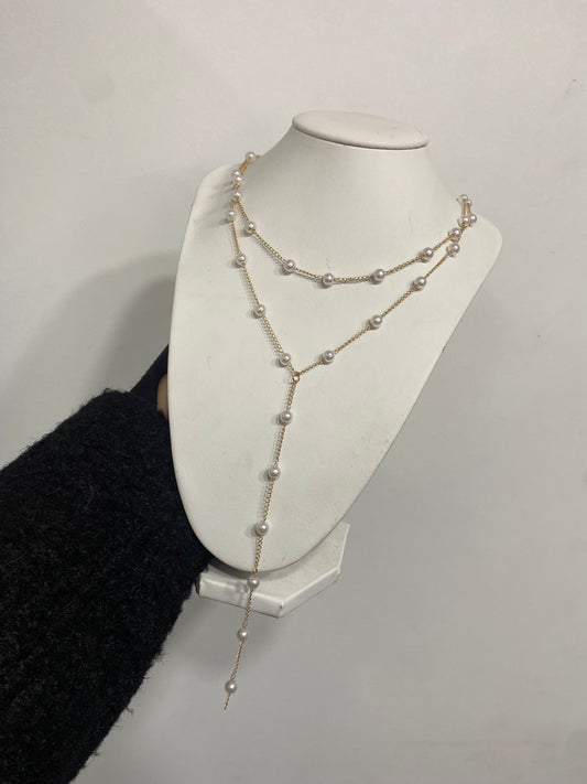 Collar largo perlitas