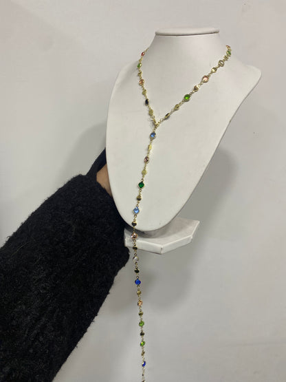 Collar largo colores (dorado)