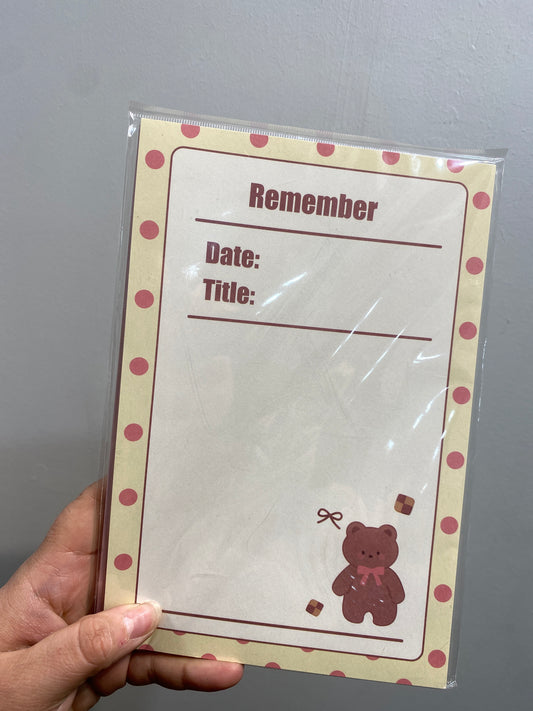 BLOCK DE NOTAS RECORDATORIOS
