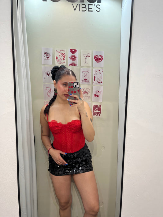 Corset urban rojo