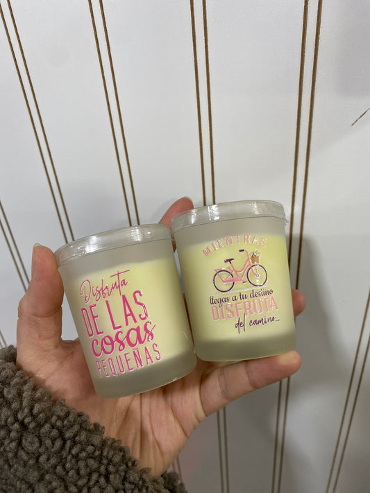 Vela frases gardenia
