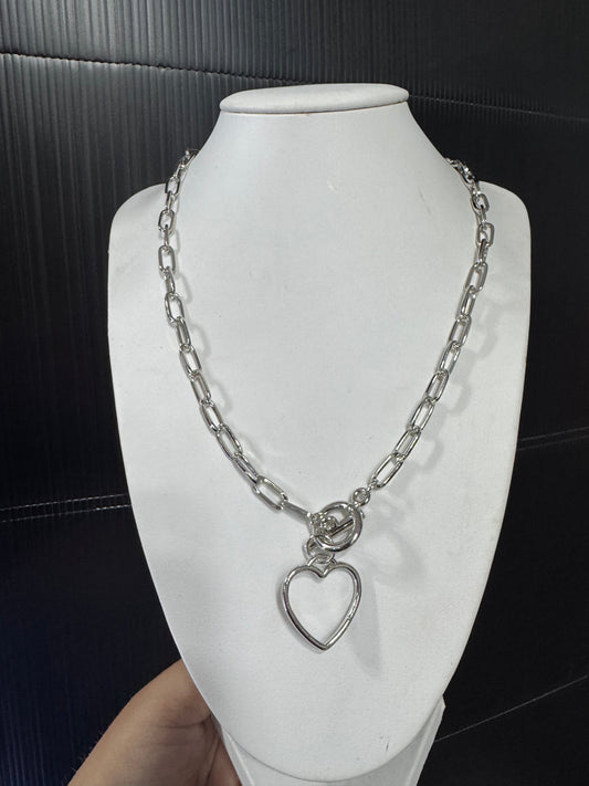 Collar cadena corazón