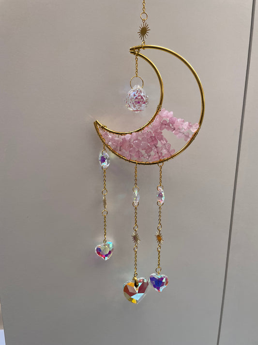 ATRAPASOL LUNA CUARZO ROSA