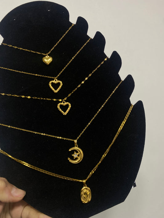 COLLARES COLECCIÓN: ACERO DORADO