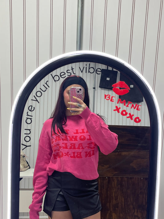 Sweater rosa/rojo