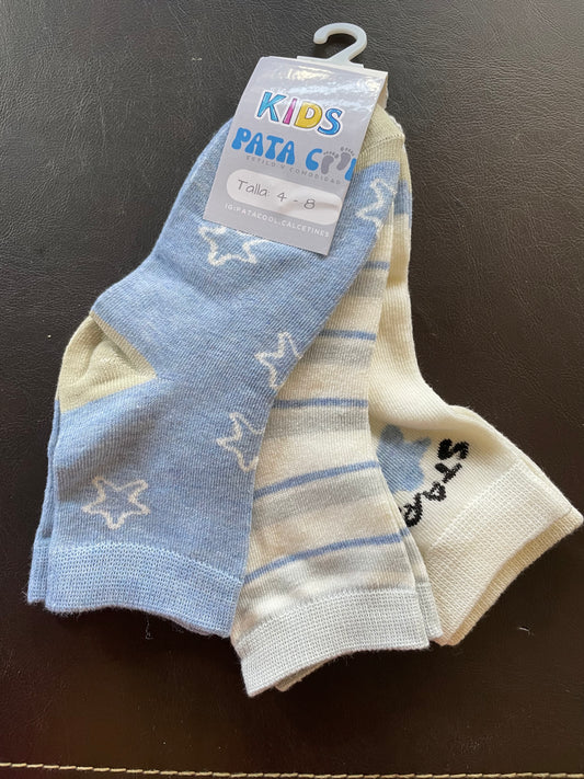 Trío calcetas infantiles con diseño