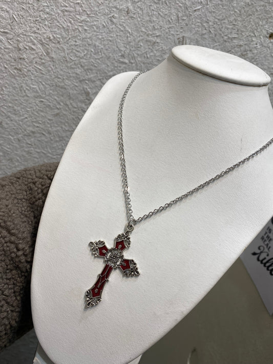 collar cruz roja