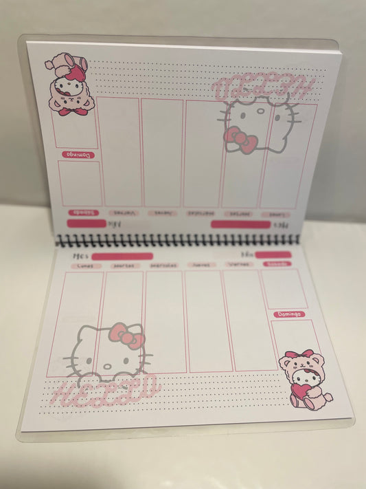 Planner semanal - Hello Kitty