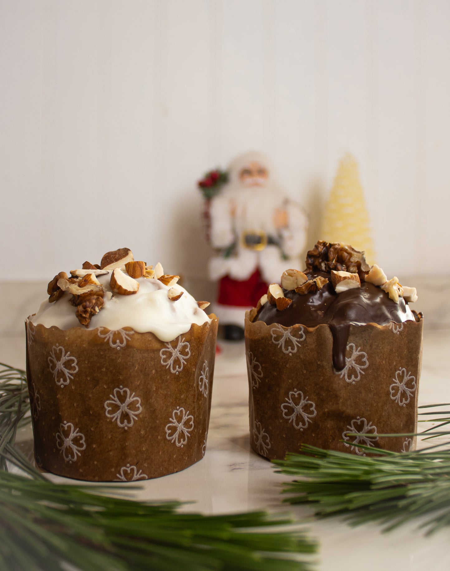 Pan de pascua frutos secos bañado