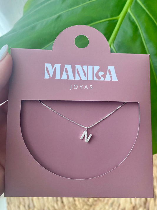 Collar Inicial "N" | Plata 925