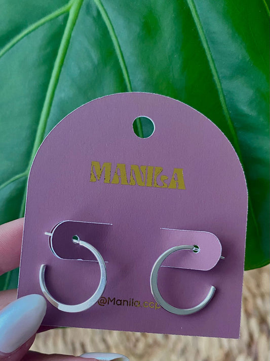 Aros Argollas – Enchape en Plata (20 mm)