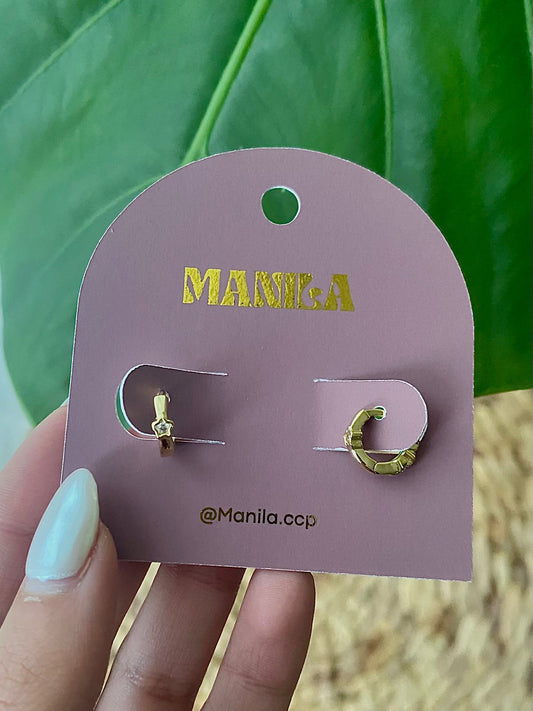 Argolla con Presión – 1 Estrella con Circón (11 mm x 2 mm)